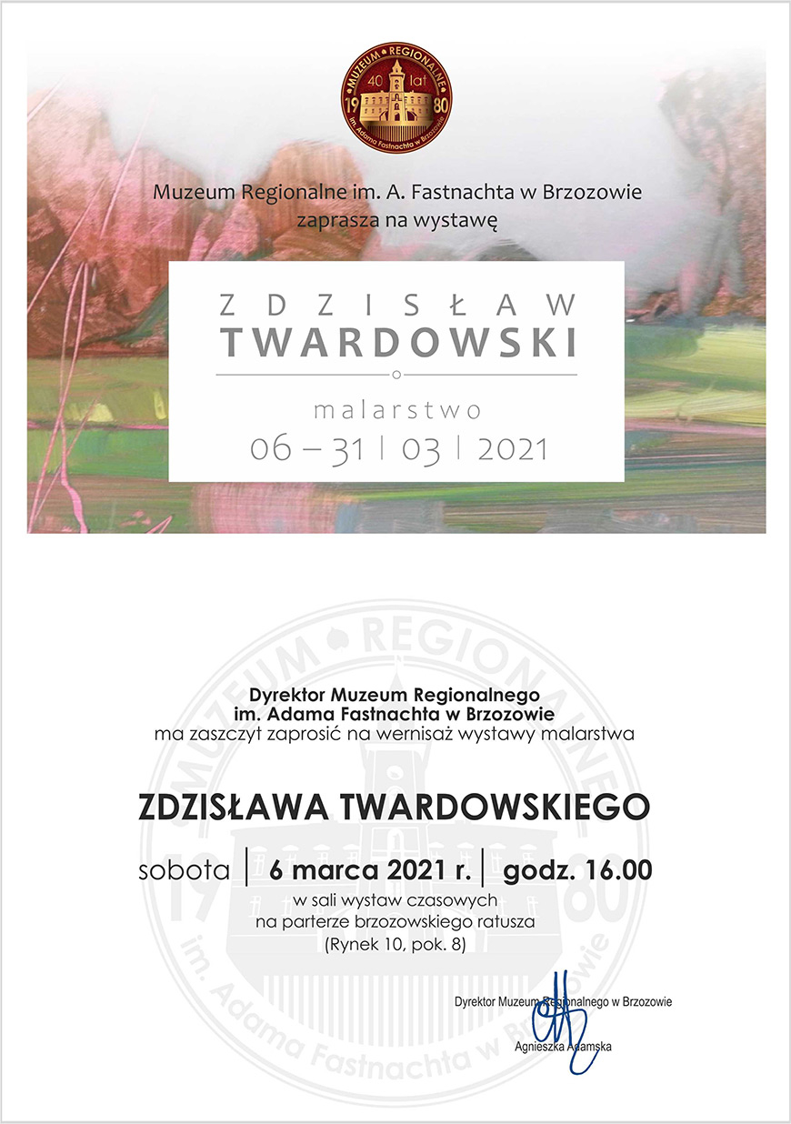 Wernisaż wystawy malarstwa Zdzisława Twardowskiego