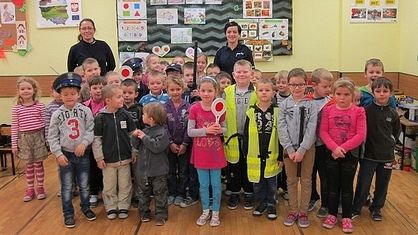 Policjantki z wizytą u przedszkolaków w Malinówce i Humniskach