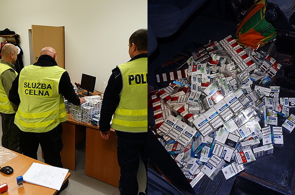 Ujawniono 400 paczek papierosów bez polskich znaków akcyzy