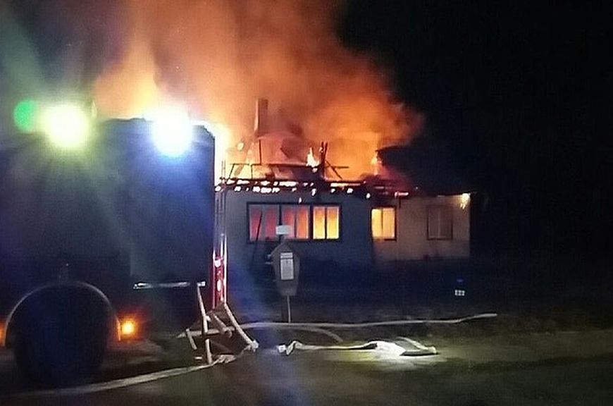 Dźwiniacz Dolny: Spłonął budynek świetlicy wiejskiej