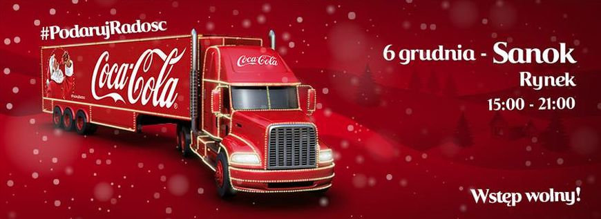 Ciężarówka Coca-Coli do Sanoka przyjedzie 6 grudnia