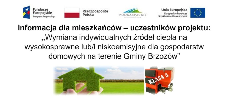 Informacja nt. wymiany indywidualnych źródeł ciepła na wysokosprawne lub/i niskoemisyjne w gminie Brzozów
