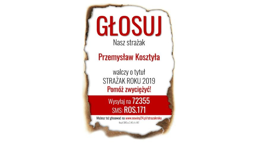 Przemysław Kosztyła z OSP KSRG Wesoła nominowany do tytułu Strażaka Roku