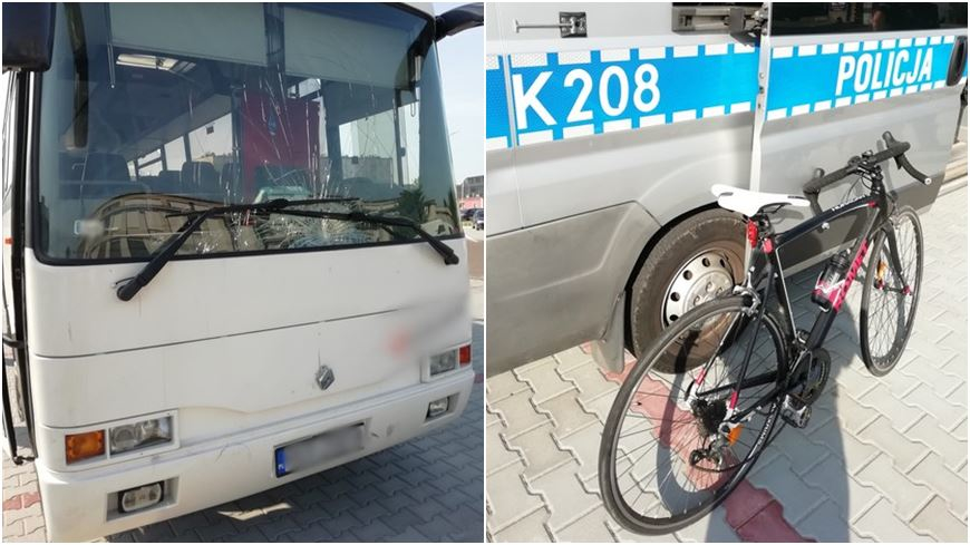 Na ul. Kolejowej w Krośnie autobus potrącił rowerzystę. 38-letni cyklista zmarł w szpitalu