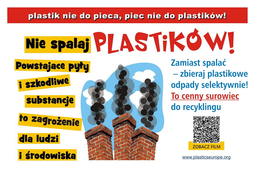 W trosce o czyste powietrze! Plastik nie do pieca – piec nie do plastików!