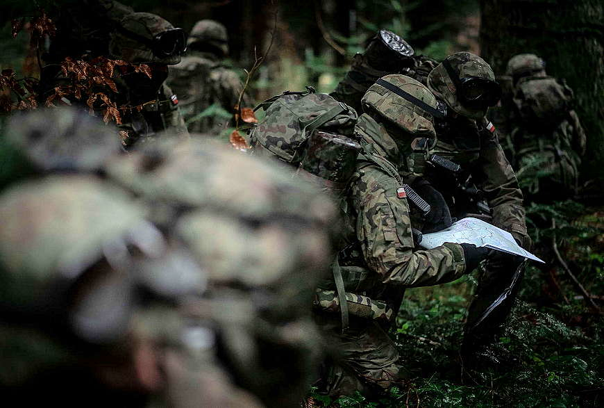 Działania w terenie leśnym żołnierzy sanockiego batalionu WOT [ZDJĘCIA]