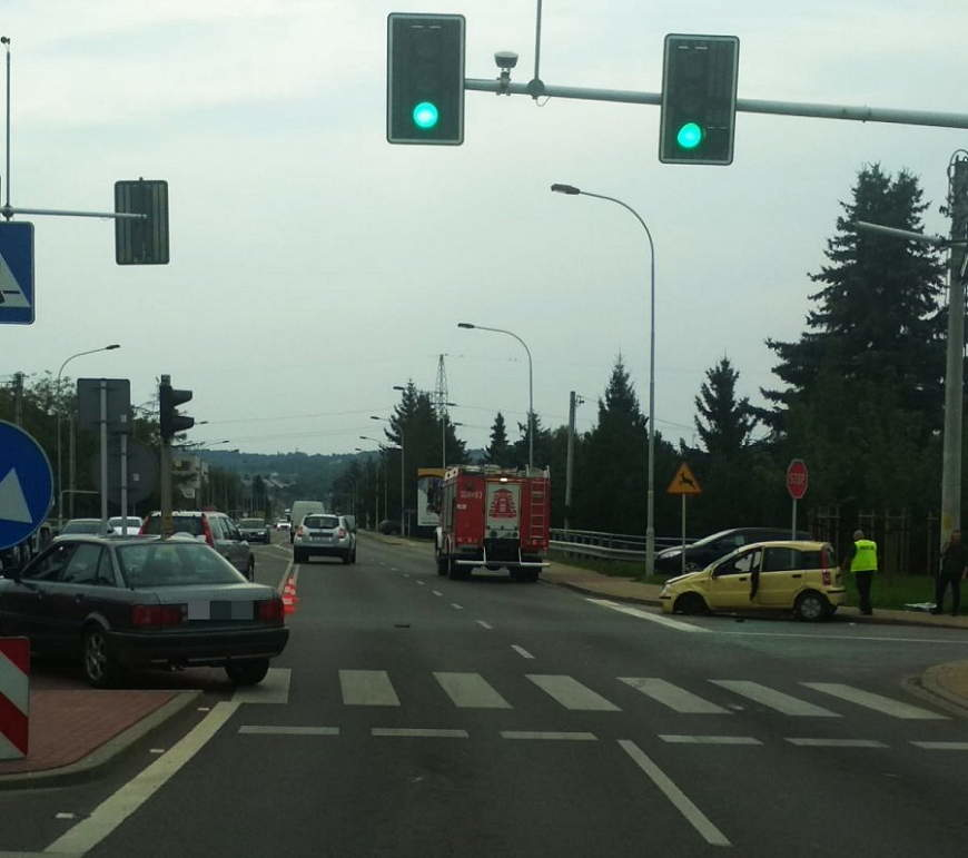 Wypadek na ulicy Sikorskiego w Rzeszowie
