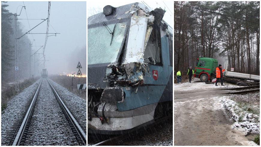 Wypadek na przejeździe kolejowym w Jadachach. 3 osoby zostały ranne [ZDJĘCIA]