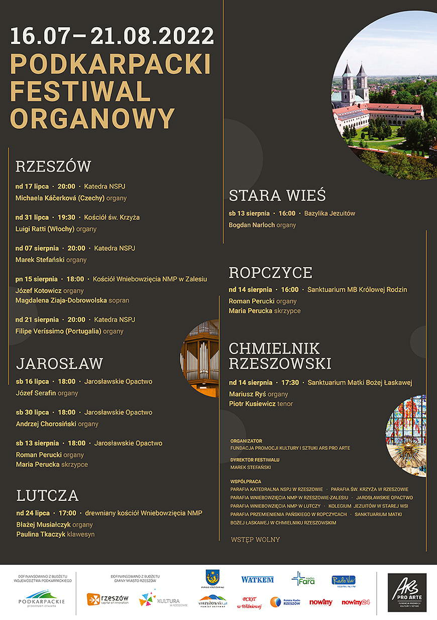 Podkarpacki Festiwal Organowy. W sobotę, 13 sierpnia w Starej Wsi wystąpi Bogdan Narloch