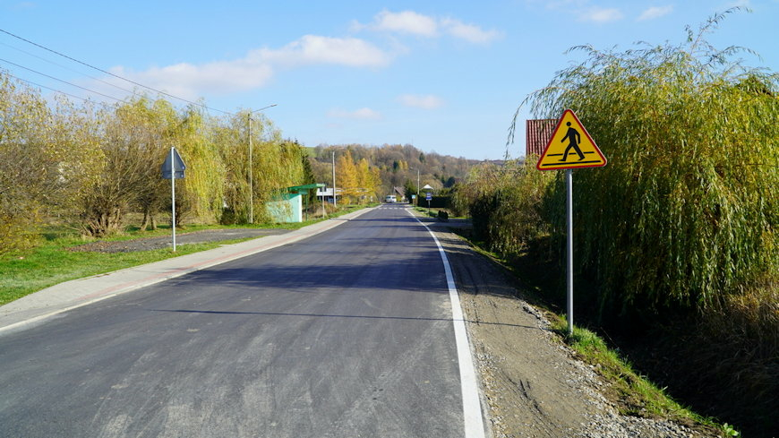 Przebudowa drogi powiatowej Nr 2024R Domaradz – Przysietnica w miejscowości Domaradz i Golcowa