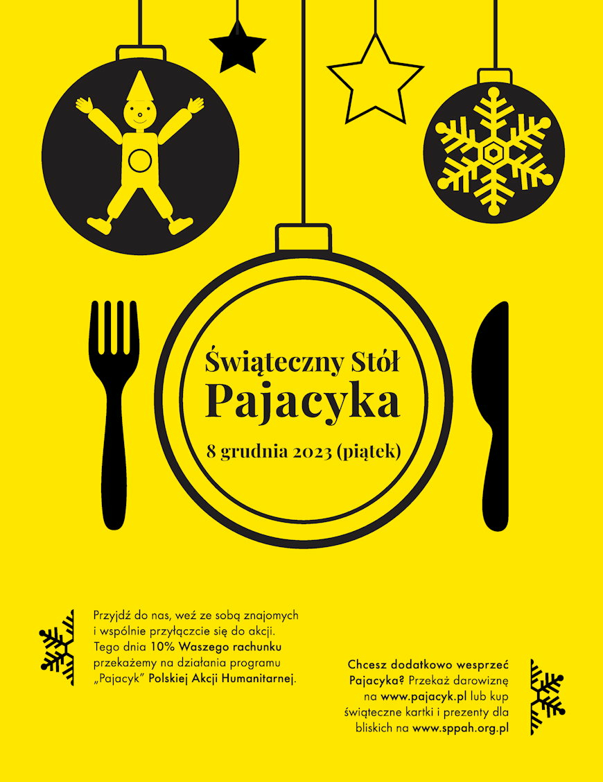 Kolejna edycja „Świątecznego Stołu Pajacyka” odbędzie się już 8 grudnia! Tego dnia zjadając posiłek, można pomóc dzieciom i młodzieży w potrzebie. W jaki sposób?